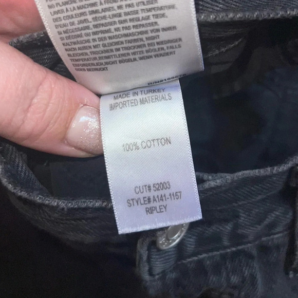 Agolde Black Ankle Cropped Jeans - Picture 9 of 9